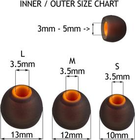 img 2 attached to Замените в наушниках силиконовые насадки XCESSOR в ушные вкладыши маленького размера (7 пар, 14 штук) для популярных наушников в ухе