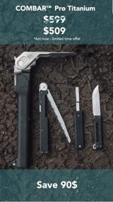 img 4 attached to 🪓 Aclim8 COMBAR Pro Titanium - Ultimate 5-in-1 Rescue and Survival Tool: Hammer, Axe, Spade, Knife, Saw, and Magazine - The Elite Adventurer's All-in-One Companion