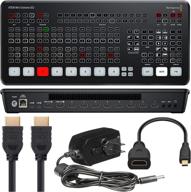 🎥 blackmagic design atem mini extreme iso hdmi live streaming switcher: enhanced features with power supply, adapters & hdmi cable included logo