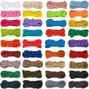 img 4 attached to 🧵 10 Feet Paracord Cord 550 - 36-Piece Multifunctional Rope Kit for Crafting Paracord Bracelets, Lanyards, Keychains, Dog Collars - DIY Braiding Supplies, Woven, Manual Braiding