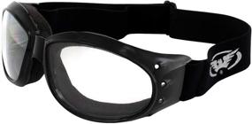 img 2 attached to Enhanced Visibility: Global Vision 2 Pairs Eliminator Deluxe Anti-Fog Goggles with Smoke and Clear Lens – Includes Microfiber Pouches