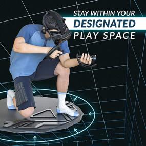 img 3 attached to 🕹️ XPACK VR Mat: 35" Round Anti-Fatigue Mat for Precise Foot Positioning in Virtual Reality Games
