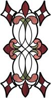 🏡 enhance your home décor with inhome nh2422 red vineyard stained glass window film logo