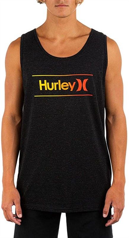 hurley graphic black heather noise men's clothing and t-shirts & tanks 로고