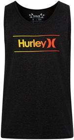 img 2 attached to 👕 Storm the Fashion Scene: Hurley Graphic Black Heather Noise Clothing for the Modern Man