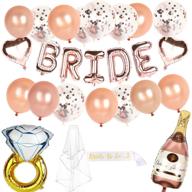 bachelorette party decorations kit and bride to be sash - perfect for bridal showers, champagne bottle balloon & valentine's day gift! логотип