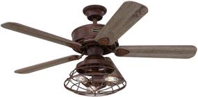 img 2 attached to 🔌 Westinghouse Lighting 7220500 Barnett 48-Inch Barnwood Ceiling Fan with Dimmable LED Light Kit, Cage Shade, and Remote Control