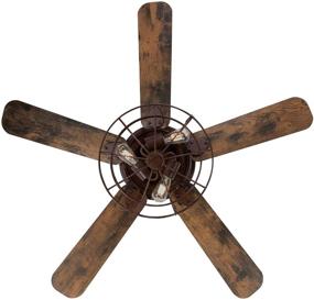 img 3 attached to 🔌 Westinghouse Lighting 7220500 Barnett 48-Inch Barnwood Ceiling Fan with Dimmable LED Light Kit, Cage Shade, and Remote Control