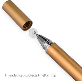 img 3 attached to 🖊️ BoxWave FineTouch Capacitive Stylus Pen for HP Spectre X360 - Champagne Gold: Precision and Style Combined