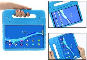 img 1 attached to 🧒 Kid Friendly Case for Walmart Onn Pro 10.1" Android Tablet 2020 - Golden Sheeps Shockproof Ultra Light Weight Convertible Handle Stand Cover (Blue)