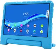 🧒 kid friendly case for walmart onn pro 10.1" android tablet 2020 - golden sheeps shockproof ultra light weight convertible handle stand cover (blue) logo