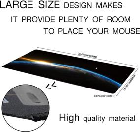 img 1 attached to 🖥️ KINPLE XXL Extended Water Resistant Desk Pad: 35 4×15 75×0 1 Inches - Premium Quality and Durability