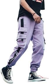 img 4 attached to Aelfric Eden Men's Long Casual Cargo Pants: Unisex Streetwear with Loose Fit & Hip-Hop Style
