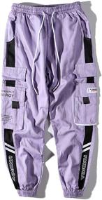 img 1 attached to Aelfric Eden Men's Long Casual Cargo Pants: Unisex Streetwear with Loose Fit & Hip-Hop Style