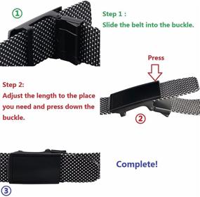 img 1 attached to 👖 Nylon Belts for Men - Stylish and Durable Casual Military Accessories in Belts