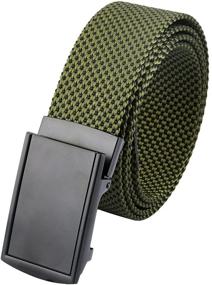 img 4 attached to 👖 Nylon Belts for Men - Stylish and Durable Casual Military Accessories in Belts