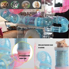 img 2 attached to 🐹 DIY Hamster Tube Toy: Assorted Playground Tunnel for Small Animals - Ideal for Mice, Hamsters, and More