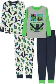 img 4 attached to 👕 Comfy Cotton Pajamas for Minecraft Boys