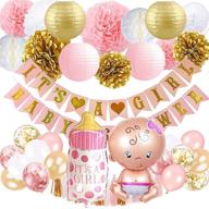🎀 girl baby shower decorations, decorative items for baby shower, baby shower décor for girls, baby girl shower party decor, it's a girl baby shower décor, girl themed baby shower supplies, baby shower decorations for a baby girl logo