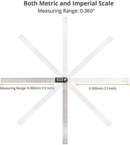 img 2 attached to Neoteck Stainless Protractor for Precise Woodworking Construction