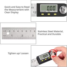 img 1 attached to Neoteck Stainless Protractor for Precise Woodworking Construction