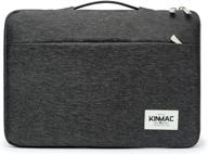 kinmac black 360° protective water resistant 12 inch-13 inch laptop case bag sleeve with handle for surface pro logo