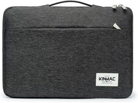 img 3 attached to Kinmac Black 360° Protective Water Resistant 12 Inch-13 Inch Laptop Case Bag Sleeve With Handle For Surface Pro