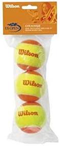 img 2 attached to 🎾 Wilson US Open Orange Youth Tennis Balls - Single Can (3 Balls), WRT1373