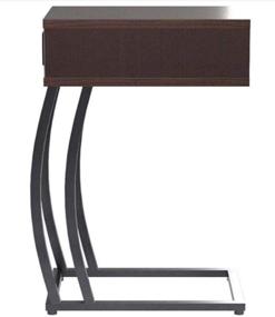 img 1 attached to Coaster Industrial Accent Table: Storage Drawer, Outlet & Elegant Cappuccino Finish