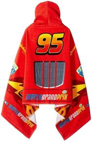 img 2 attached to Disney/Pixar Cars 'Tune Up' Hooded Cape Towel - Stay Dry in Style!