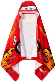 img 4 attached to Disney/Pixar Cars 'Tune Up' Hooded Cape Towel - Stay Dry in Style!