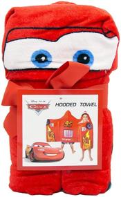 img 1 attached to Disney/Pixar Cars 'Tune Up' Hooded Cape Towel - Stay Dry in Style!