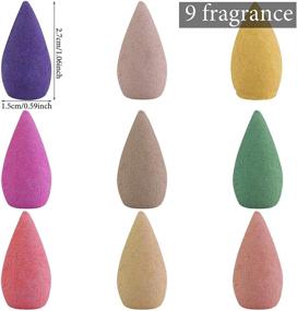 img 3 attached to 🌈 Aodaer 450 Pieces Backflow Incense Cones - Colorful Natural Scents for Serene Waterfall Incense Burner Holder - Perfect Meditation and Yoga Gift