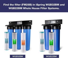 img 2 attached to 🚰 iSpring High Capacity Replacement Filter for Iron Manganese Reducing Whole House Water Filtration System, 4.5"x20