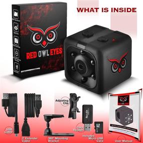 img 2 attached to 🦉 RED OWL EYES Spy Camera 1080P Night Vision - Easy-to-Use Wireless Mini Hidden Camera - Motion Detection Spy Cam - Nanny Camera - Small Secret Camera - 24/7 Recording