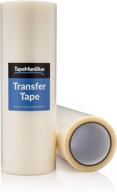 🔍 12-inch x 100-foot roll of transparent vinyl transfer tape for craft die cutters. high-quality, strong adhesive application tape for vinyl letters, stickers, and graphics logo