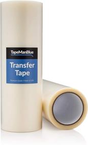 img 4 attached to 🔍 12-inch x 100-foot Roll of Transparent Vinyl Transfer Tape for Craft Die Cutters. High-Quality, Strong Adhesive Application Tape for Vinyl Letters, Stickers, and Graphics