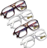 luff blue-light-blocking reading glasses for women - set of 4 prescription eyeglasses logo