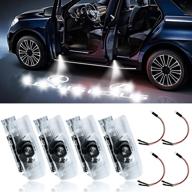 🚗 enhance your lexus experience: led car door logo light courtesy projector laser welcome lights ghost shadow logo light (4 pack) - compatible with rx/es/gx/ls/is/lx series logo