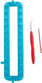 img 3 attached to 🧶 Simplicity Small Long Plastic Knitting Loom Set - 4 Pieces, 2.6" x 10.2" - Easy and Convenient Crafting Tool