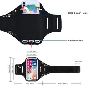 img 1 attached to Guzack Resistant Running Armband Walking Cell Phones & Accessories