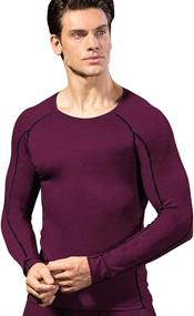 img 3 attached to 👕 Optimized Queerier Compression Shirts for Men - Long Sleeve Running Tops, Baselayer Underlayer Shirt, Men's Long Sleeve Top