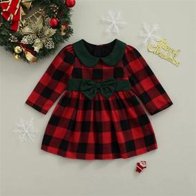 img 2 attached to Toddler Christmas Bow Knot Princess Costume Dress Up & Pretend Play