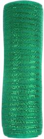 img 3 attached to 🎀 Vibrant Green ITIsparkle Deco Poly Mesh Ribbon - 10 Inch x 10Yds with Green Metallic Foil