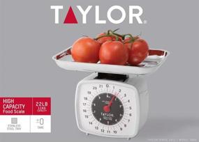 img 1 attached to 👩 Taylor Precision Products 38804016T Multicolor Analog Digital Kitchen Scale, 5-1/2 in L x 5 in W