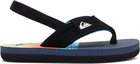 img 2 attached to Quiksilver Molokai Layback Toddler Flip Flop Boys' Shoes : Sandals