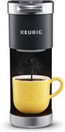 ☕ keurig k-mini plus coffee maker: single serve k-cup pod brewer with 6-12 oz. brew size, k-cup storage, and travel mug compatibility, black logo