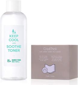 img 4 attached to 🎋 11.83 fl. oz. KEEP COOL Soothe Bamboo Face Toner, Ultra Hydrating Moisturizer with Hyaluronic Acids & Cotton Pads – Instant Soothing, Skin Protection & Pore Minimizing, Fragrance-Free