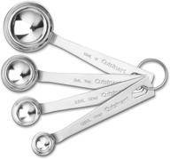 cuisinart stainless steel measuring spoons - set of 4: accurate and durable kitchen measurements logo