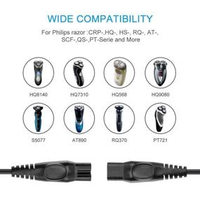 img 2 attached to 🔌 IBERLS Philips Shaver Charger HQ8505 Norelco 7000 5000 3000 Multigroom: Replacement 15V Charger for Electric Razor, Aquatec, Beard Trimmer & More - All-in-One Grooming Power Cord